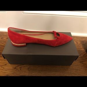 AnTaylor shoes, red, brown and black color. brand new leather shoes. Size 7.5.